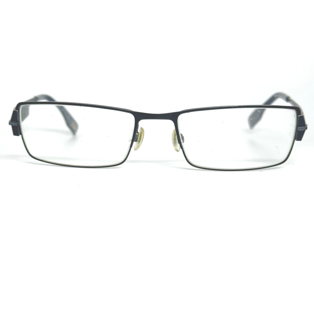 EVATIK 9032 col141 Black Metal Rectangular Eyeglasses Frame 56 18‎ 145 21106